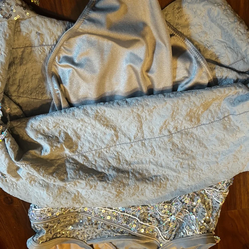 Silver Sequin Fringe Jazz /Tap Costume